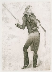 Niccolo Paganini - caricature