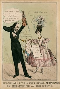 Niccolo Paganini - Portrait by Unbekannt
