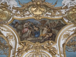 Nymphs Offering Flowers to Psyche on the Threshold of the Palace of Love