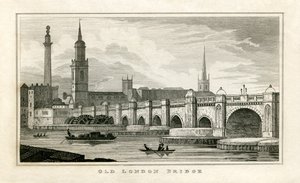 Old London Bridge by Unbekannt