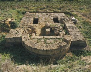 Old Ruins of a Basilica, Valley of the Temples, Agrigento, Sicily, Italy