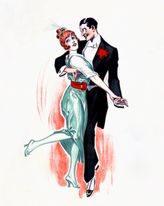One-step - couple dancing