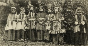 Osetini women in traditional costume Minority group in Soviet Union