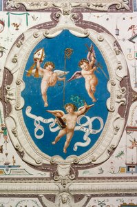 Oval Depicting Three Putti, Detail by William M. Timlin