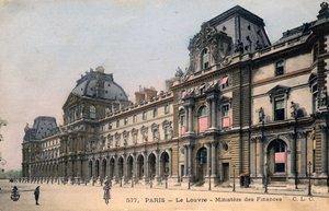 Paris, France: Le Louvre, Ministry of Finance by Unbekannter Künstler