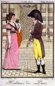Paris inhabitants in 1806 by Unbekannter Künstler