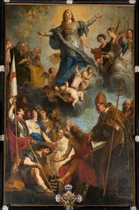 Parish Church (Parochiekerk Onze-Lieve-Vrouw). Interior. High Altar. Painting.
