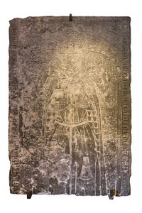 Petronille tombstone, wife of the knight Reli de Mareuil, died c. 1280 by William M. Timlin