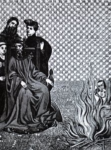 Philip II of France Condemning Disciples of the French Theologian Amaury by Unbekannt