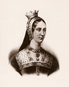 Portrait of Mary I of England (or Marie Tudor) (1497-1534) Queen of France, engraving