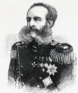Portrait of Prince Dmitry Ivanovich Sviatopolk-Mirsky, Russian general, engraving
