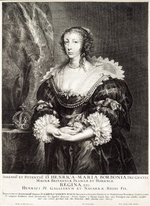 Portrait of Queen Henrietta Maria de Bourbon by Unbekannt