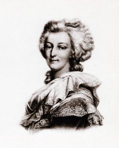 Portrait of the Queen of France Marie Antoinette of Austria Engraving of the 19th century by Unbekannter Künstler