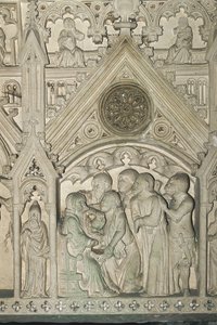 Tomb of Ines de Castro at the Monastery of Santa Maria by Benjamin Baud