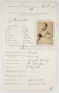 Prison Registration Card for Ann Graham