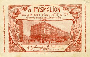 Pygmalion - Advert for French Department Store by Unbekannter Künstler