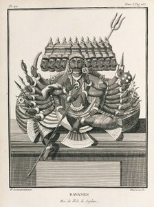 Ravanen, king of the island of Ceylon by Unbekannt