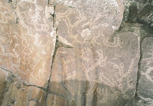 Rock Carvings in Hunza Valley, Pakistan by Benjamin Baud
