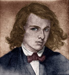 Dante Gabriel Rossetti - English poet, painter and translator 1828-1882. Self-portrait when young