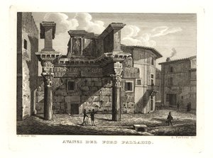 Ruins of the Forum Palladium, Rome by Unbekannt