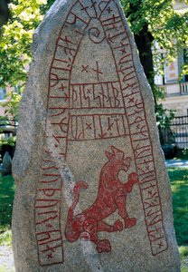 Rune Stone, Lund, Sweden. Viking civilisation