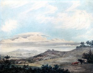 Rural landscape and cloud study by Luke Howard, c 1808-1811 by Unbekannter Künstler