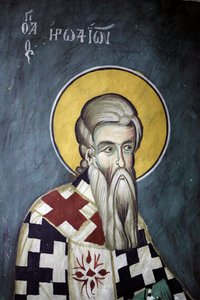 Saint-Herodion, Byzantine Fresco from Agios Ioannis Lampadistis Monastery, Saint John Lampadistis, 11th Century, Cyprus, Painted Churches UNESCO Site, Troodos, Cyprus