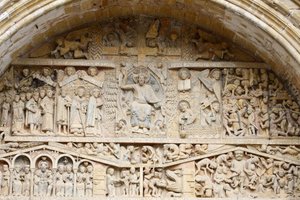 Sainte Foy abbey church tympanum: Christ in Glory & Last Judgment, Conques, France by Unbekannt