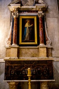 Santa Maria Nuova Cathedral, Monreale, Sicily, Italy. Saint Louis Altar. St Louis Painting by Giaconia (photo) by Unbekannt