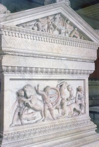 Sarcophagus of Alexander the Great by Unbekannt