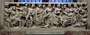 Sarcophagus with Relief Depicting Prometheus and the Creation of Man, Roman