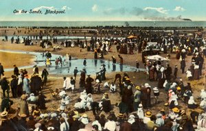 Seaside at Blackpool at turn of the century by Unbekannter Künstler