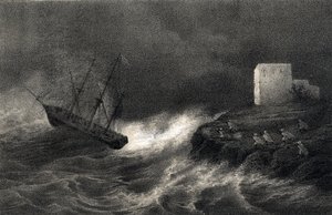 Shipwreck of the Bricks Aventure and Silene on the Algerian Coast, May 15 by Unbekannter Künstler