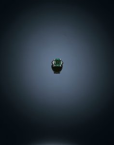 Single-stone ring (alexandrite & platinum) by Unbekannt
