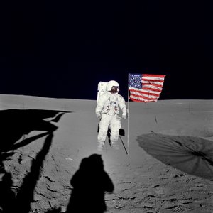 Spacewalk of Edgar Mitchell on Apollo 14 mission