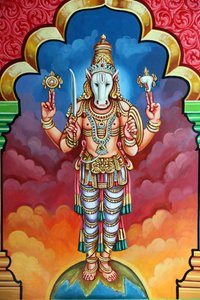 Sri Vadapathira Kaliamman hindu temple. Avatar of Vishnu. Kalki 10th incarnation. Singapore