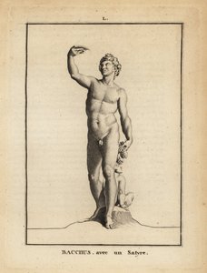 Statue of Bacchus, the Roman God of Wine, Naked with a Satyr by Unbekannt