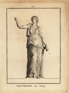 Statue of a Bacchante with grapes by Unbekannt