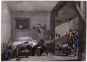 Suicide of Condorcet, late 18th century by Unbekannter Künstler