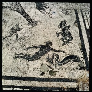 Swimming with the Dolphins, from the Frigidarium of the Baths at Ostia, 2nd Century AD