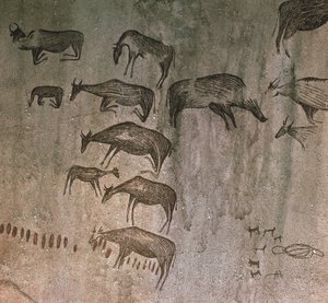 Tanzania, Dodoma Region, Rock Drawings by Nicolas d