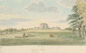 Teddesley Hall (watercolour painting, late 18th century) by Unbekannt