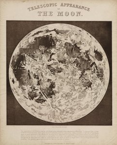 Telescopic Appearance of the Moon, c. 1851 by Unbekannter Künstler