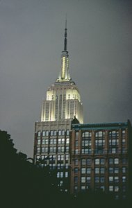 The Empire State Building by Night by Unbekannt