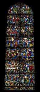 The Passion, Lancet Window in the West Facade