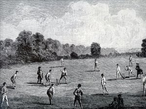The Royal Academy Club playing cricket