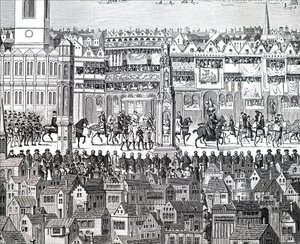 The Coronation Procession of King Edward VI by Unbekannt