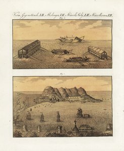 The Floating Batteries of the British Army in Gibraltar in 1782 by Unbekannter Künstler