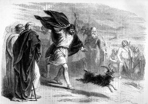 The scapegoat sent into the wilderness - Bible