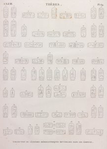 Thebes: Hieroglyphics by Unbekannt